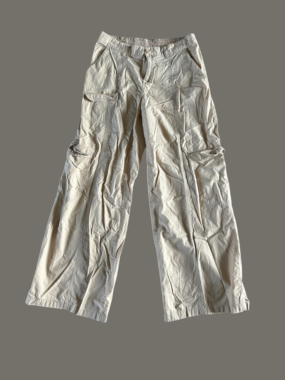 [wild fable] Wide Leg Khaki Cargo Pants